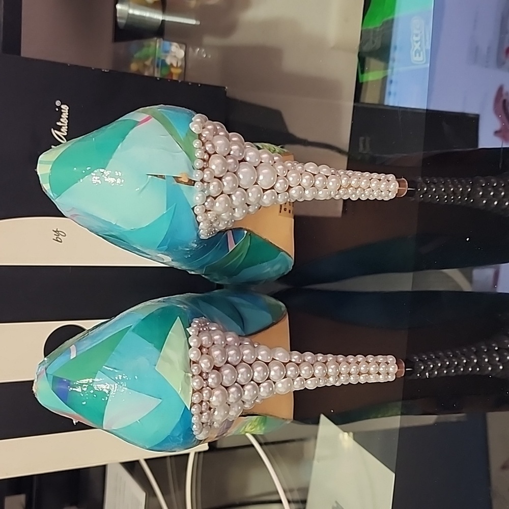 Custom womens little mermaid heels - Picture 4 of 8